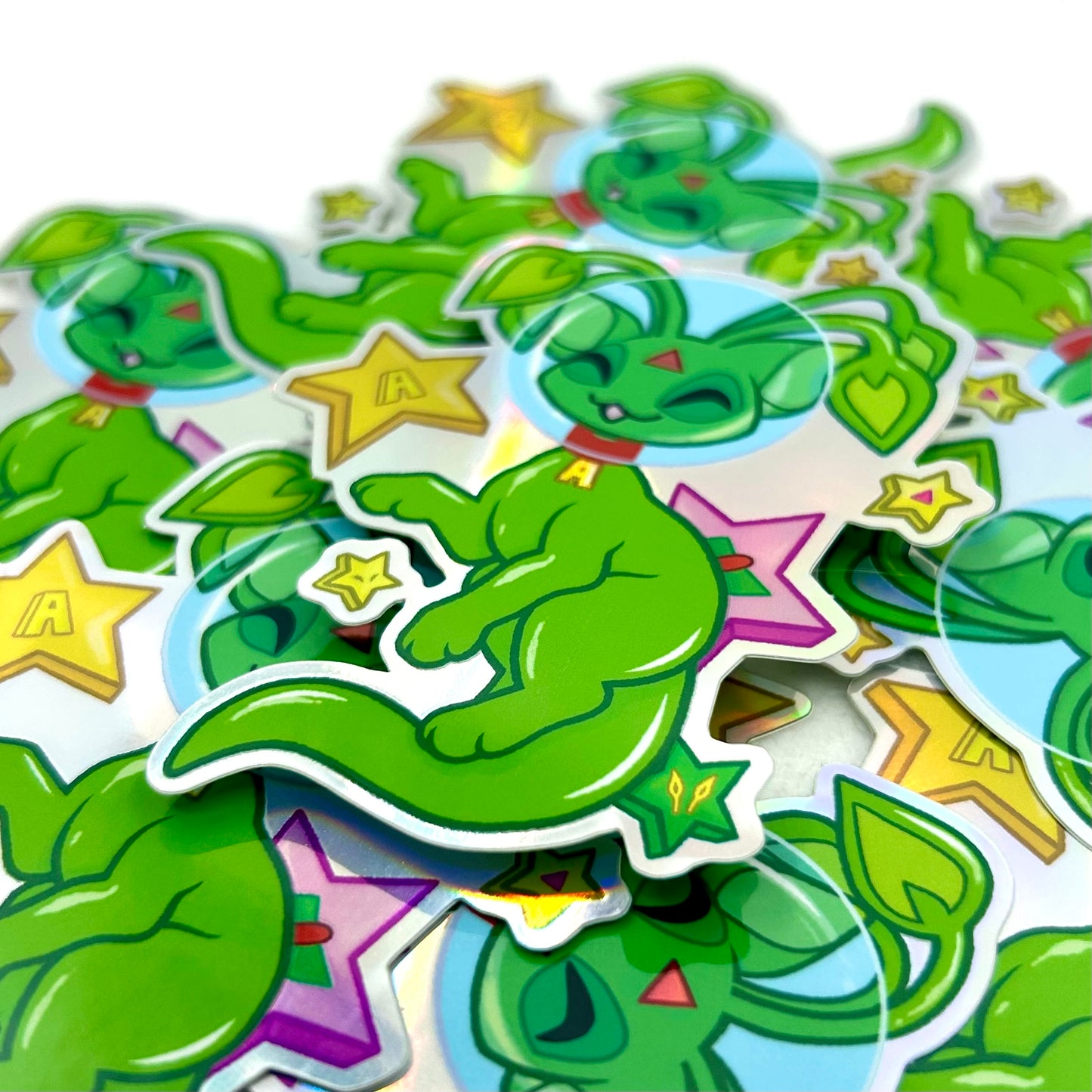 Alien Cat Vinyl Sticker