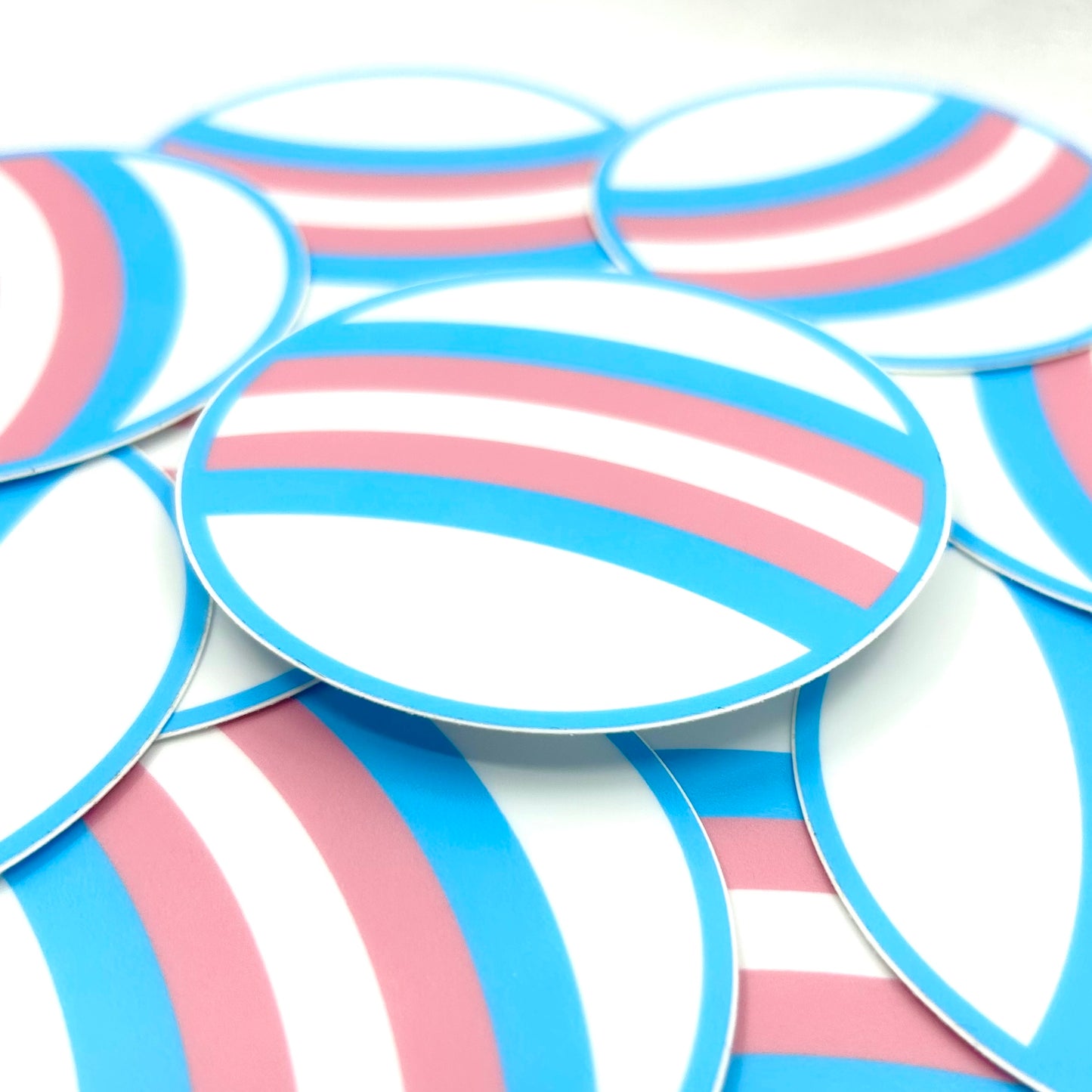 Trans Cheer Rainbow Sticker
