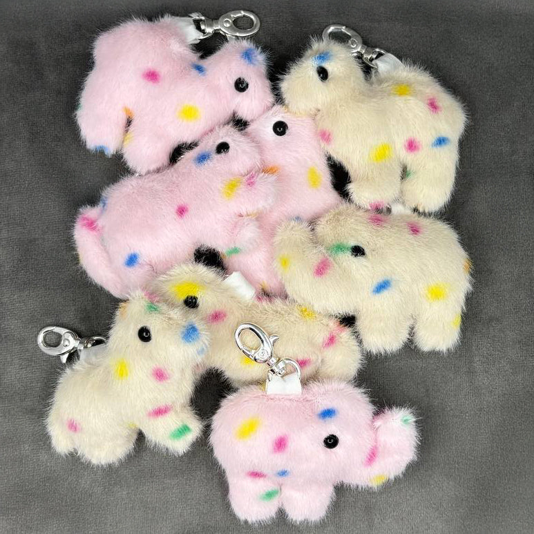 Animal Cracker Plush Keychain