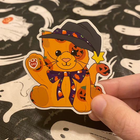 Pumpkin Kitty Sticker