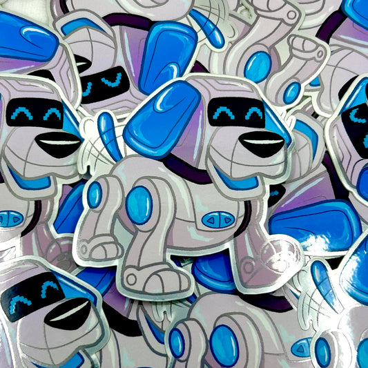 Robot Dog Vinyl Sticker