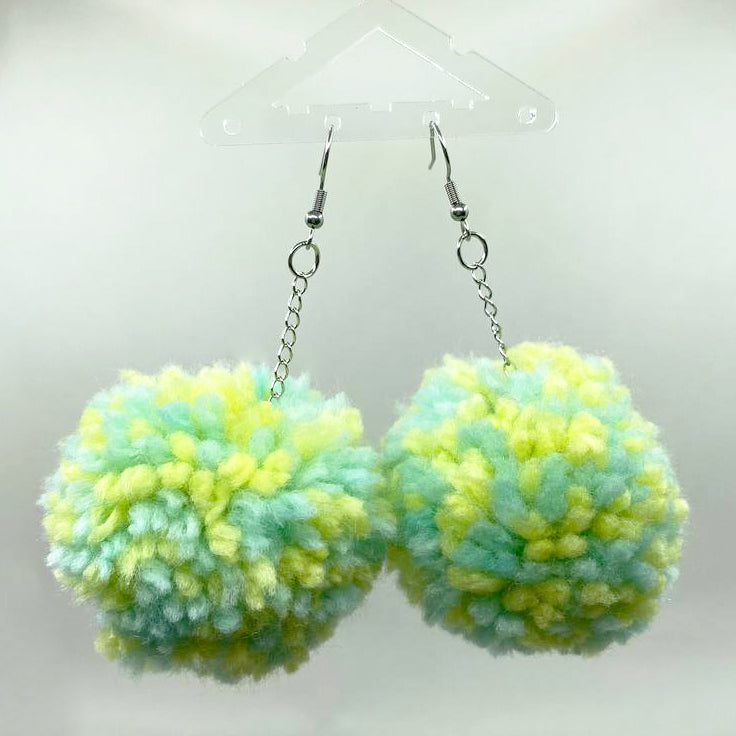 Pom Pom Earrings