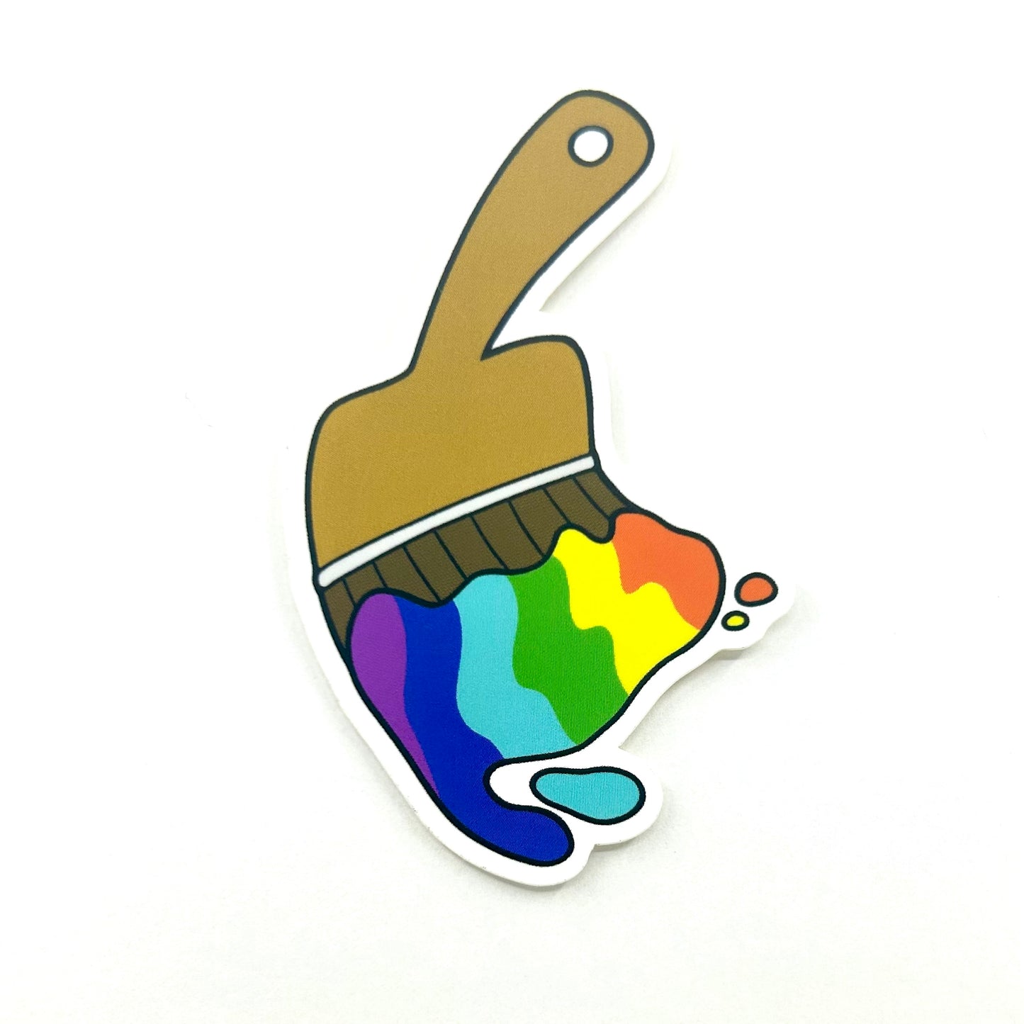 Rainbow Paintbrush Sticker