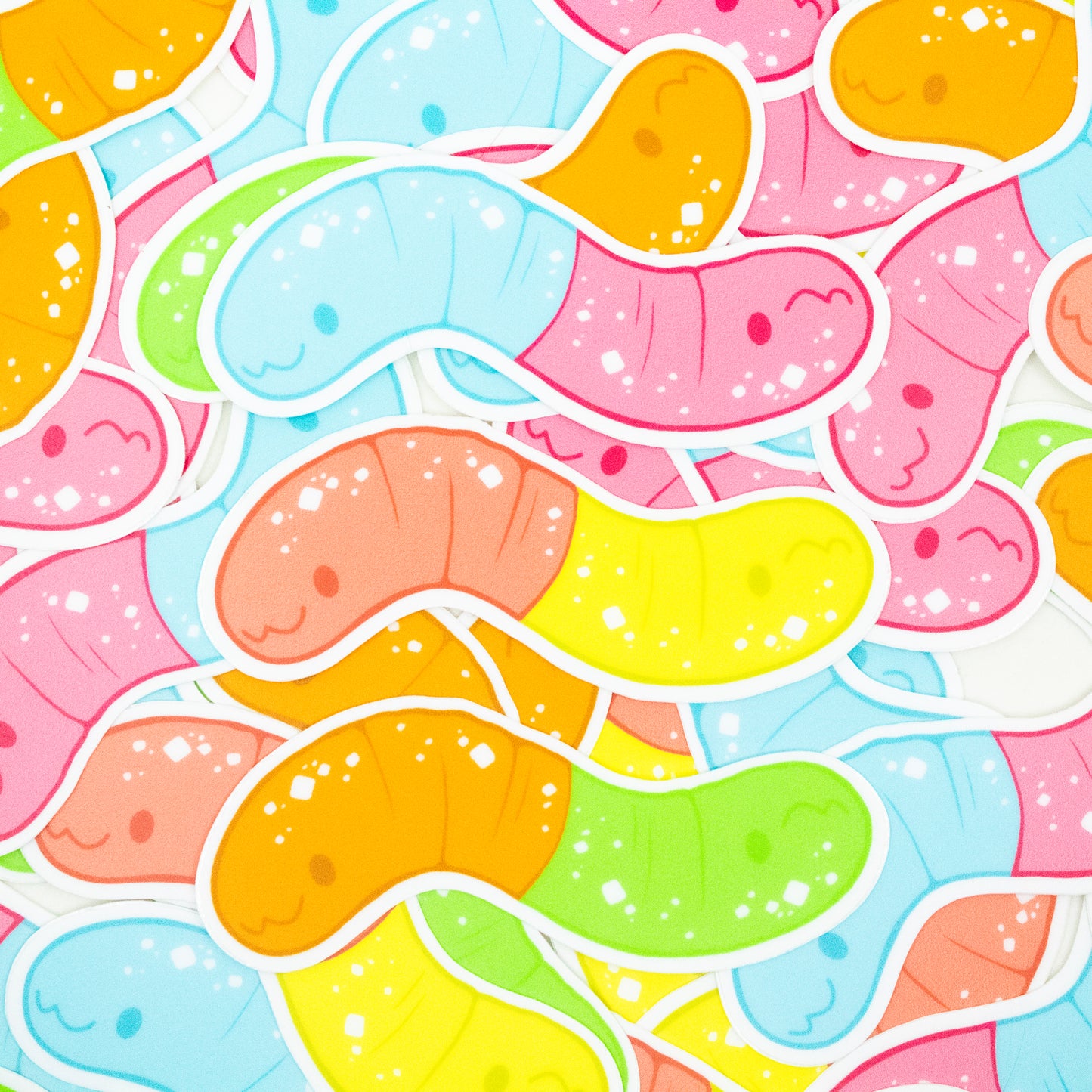 Sour Gummy Worm Sticker