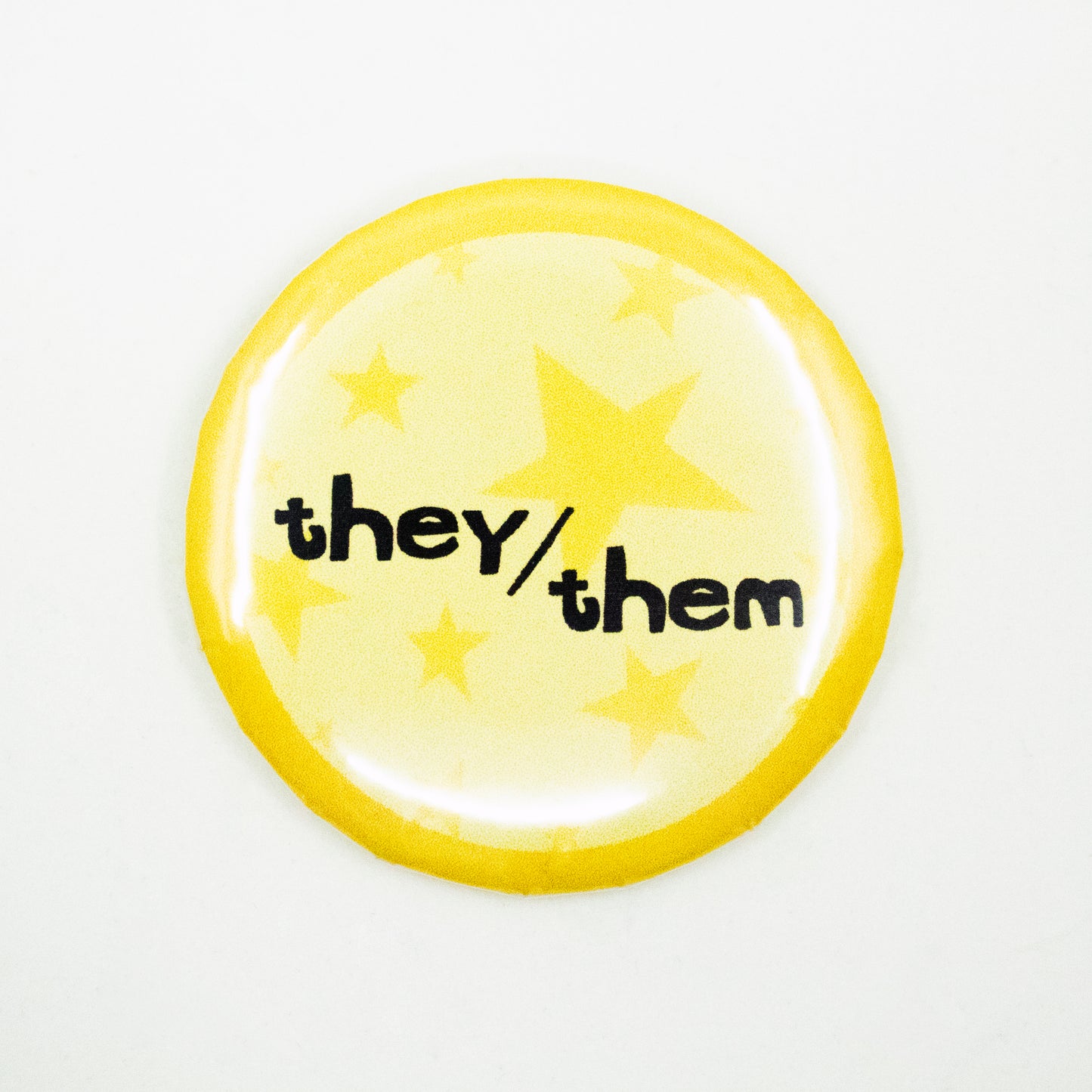 Starry Pronoun Pinback Buttons