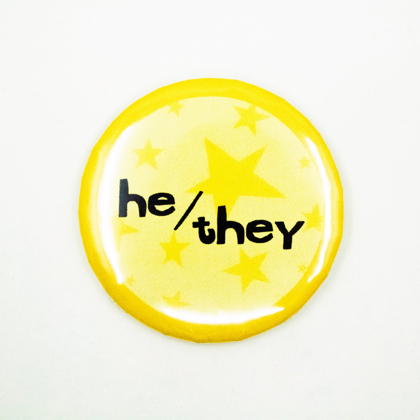 Starry Pronoun Pinback Buttons