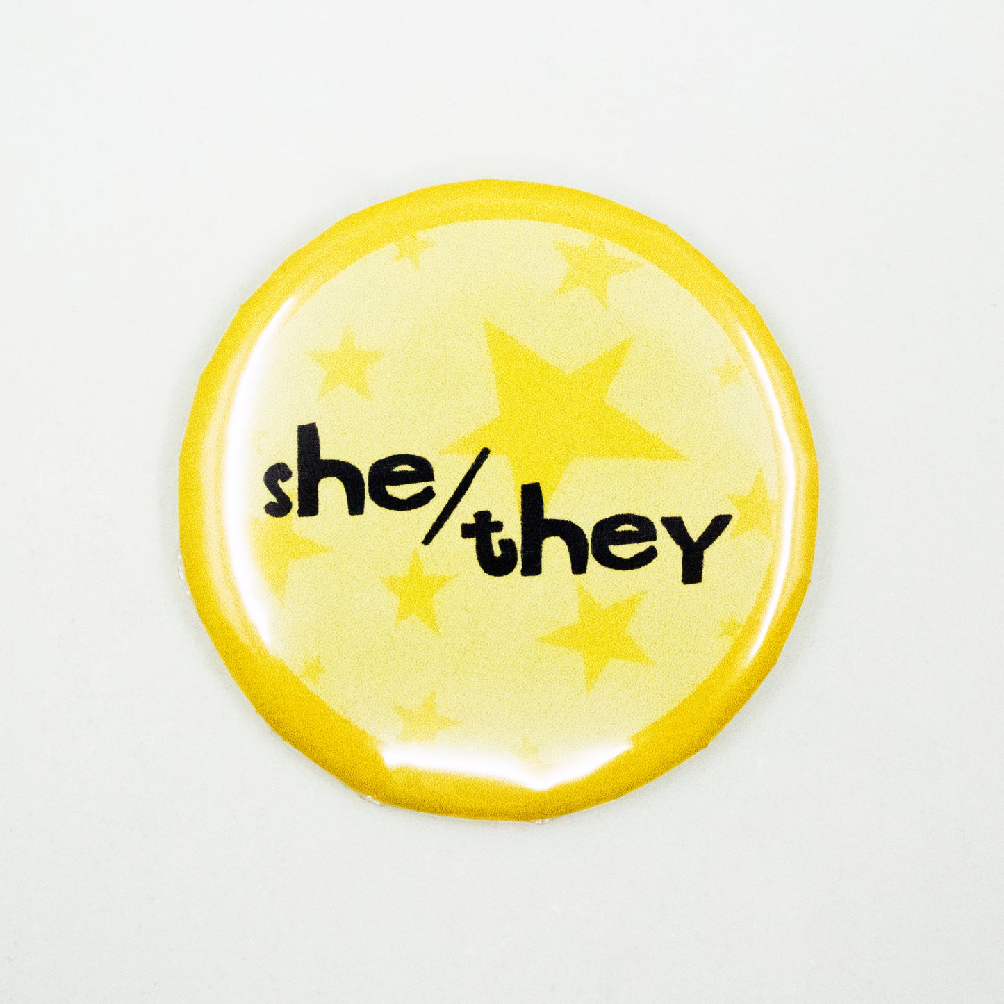 Starry Pronoun Pinback Buttons